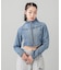 ZIP UP STAND COLLAR DENIM JACKET