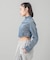 ZIP UP STAND COLLAR DENIM JACKET