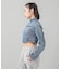 ZIP UP STAND COLLAR DENIM JACKET