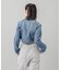 ZIP UP STAND COLLAR DENIM JACKET