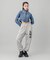 ZIP UP STAND COLLAR DENIM JACKET