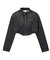ZIP UP STAND COLLAR DENIM JACKET