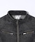 ZIP UP STAND COLLAR DENIM JACKET