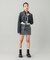 ZIP UP STAND COLLAR DENIM JACKET