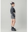 ZIP UP STAND COLLAR DENIM JACKET