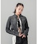 ZIP UP STAND COLLAR DENIM JACKET