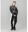 ZIP UP STAND COLLAR DENIM JACKET