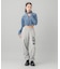 ZIP UP STAND COLLAR DENIM JACKET