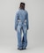 ZIP UP STAND COLLAR DENIM JACKET