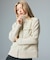 RIBBED SLEEVE WOVEN JACKET