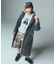FADED STAND COLLAR LONG COAT