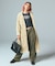 FADED STAND COLLAR LONG COAT