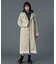 FADED STAND COLLAR LONG COAT
