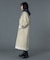 FADED STAND COLLAR LONG COAT