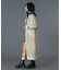 FADED STAND COLLAR LONG COAT