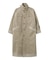 FADED STAND COLLAR LONG COAT