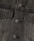 FADED FACE LABEL COMPACT DENIM JACKET