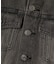 FADED FACE LABEL COMPACT DENIM JACKET