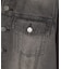 FADED FACE LABEL COMPACT DENIM JACKET