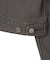 FADED FACE LABEL COMPACT DENIM JACKET