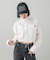 FACE LABEL CROPPED L/S SHIRT