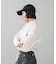 FACE LABEL CROPPED L/S SHIRT