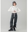FACE LABEL CROPPED L/S SHIRT