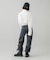 FACE LABEL CROPPED L/S SHIRT