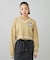 EMBLEM V-NECK KNIT TOP