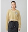 EMBLEM V-NECK KNIT TOP