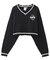 EMBLEM V-NECK KNIT TOP
