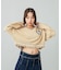 EMBLEM V-NECK KNIT TOP