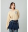 EMBLEM V-NECK KNIT TOP