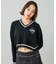 EMBLEM V-NECK KNIT TOP
