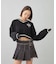 EMBLEM V-NECK KNIT TOP