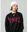GOTHIC LOGO JACQUARD KNIT TOP