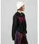 GOTHIC LOGO JACQUARD KNIT TOP