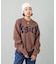 GOTHIC LOGO JACQUARD KNIT TOP