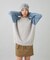 SHAGGY KNIT RAGLAN SLEEVE TOP