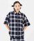 X-girl × PEELS PLAID ZIP UP SHIRT