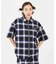 X-girl × PEELS PLAID ZIP UP SHIRT