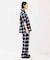 X-girl × PEELS PLAID ZIP UP SHIRT