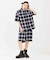 X-girl × PEELS PLAID ZIP UP SHIRT