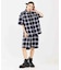 X-girl × PEELS PLAID ZIP UP SHIRT