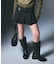 LOW RISE HIP LOGO MINI SKIRT