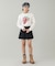 LOW RISE HIP LOGO MINI SKIRT