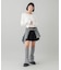 LOW RISE HIP LOGO MINI SKIRT