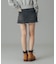 LOW RISE DENIM MINI SKIRT
