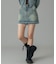 LOW RISE DENIM MINI SKIRT
