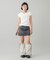 LOW RISE DENIM MINI SKIRT